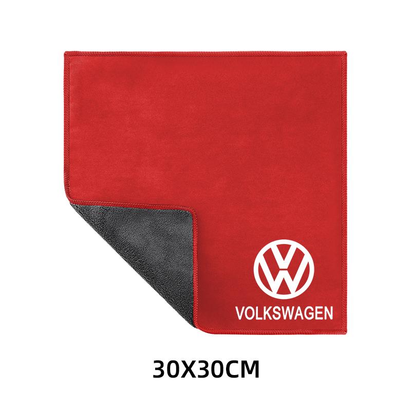 VW for VW Volkswagen Car interior stickers Wash Microfiber Towel + Car Dust Brush Cleaning Brush Car Cleaning Tools car sticker NC3