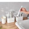 Multi Purpose Toothbrush Stand Compact Organizer with Protective Slots for Toiletries