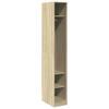 Vidaxl Wardrobe, Sonoma Oak Color, 30X50X200 Cm, Wood-Based Material