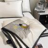 Nuovo Set Copripiumino Ricamato con Fiori Alta Gamma Traspirante Rinfrescante Trapunta 4/3/1 Pezzi Set Coperta Estiva