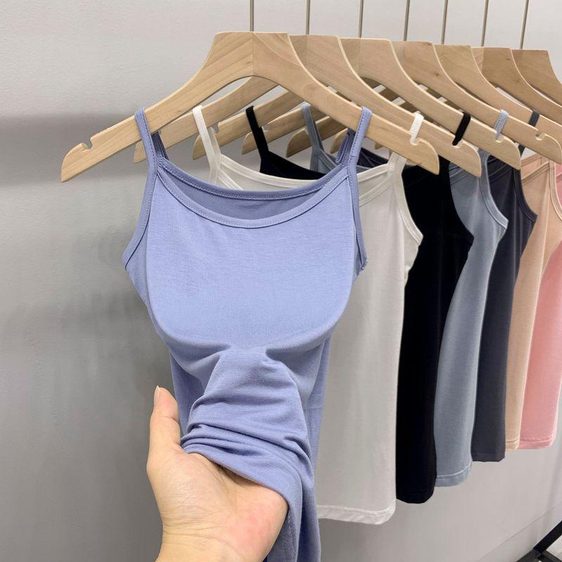 Modal Camisole Women's Spring/Summer Inner Wear Plus Size Slim Looking Sleeveless Tops All-Matching Outer Wear Short Bottoming Shirt