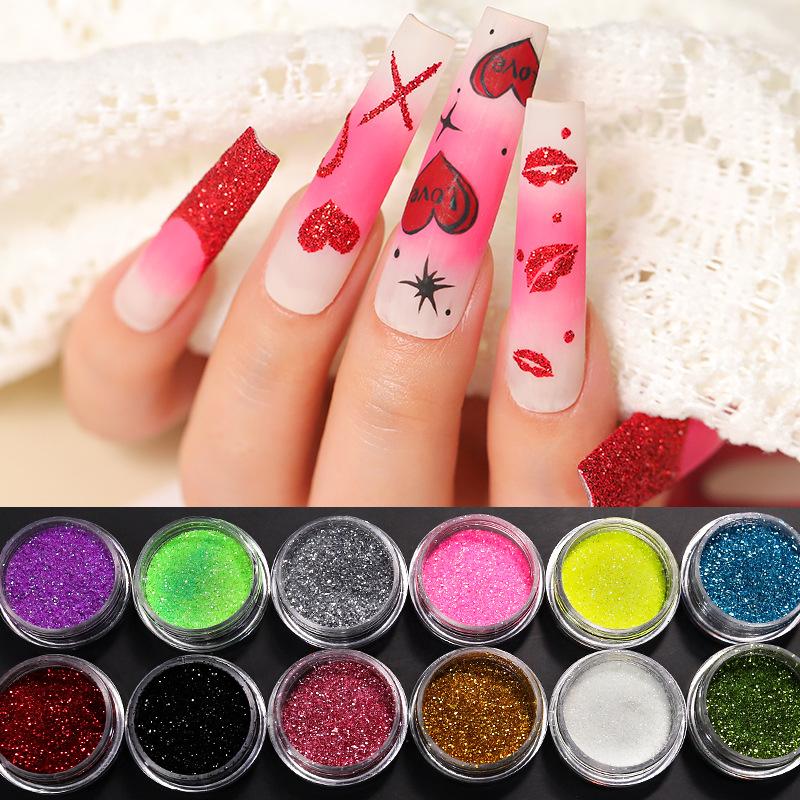 3 Colors Acrylic Powder Set with Nail Lamp Kit, Glitter Dipping Powder & Nail Art Tools, Quick Dry Long Lasting