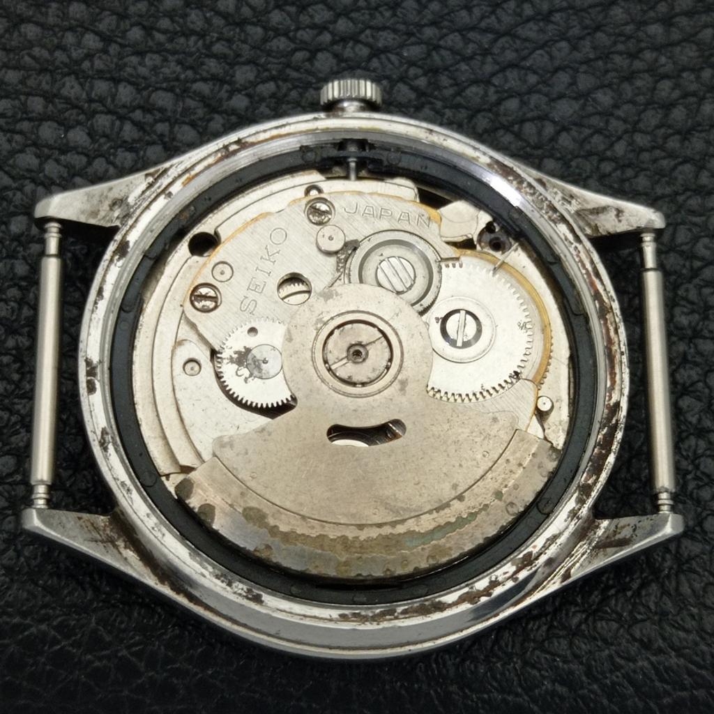 SEIKO 5 AUTOMATIC 7019A VINTAGE JAPAN MENS ARABIC BLACK DIAL WATCH a701442-5 R206b-a701442