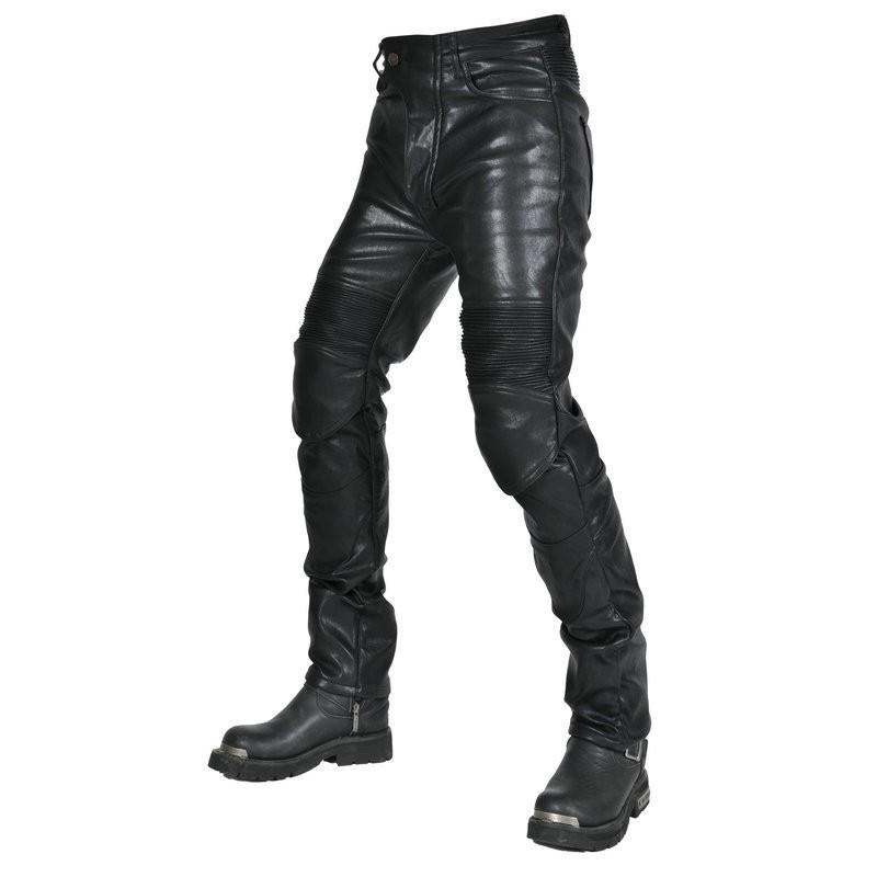 Mens Winter Motorcycle Riding Pants With Windproof Waterproof Coating Silicone Knee Pads Retro Style Protective Gear