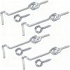 20 Sets Over Door Hanger Stainless Steel Hooks For Doors And  Nail Eye