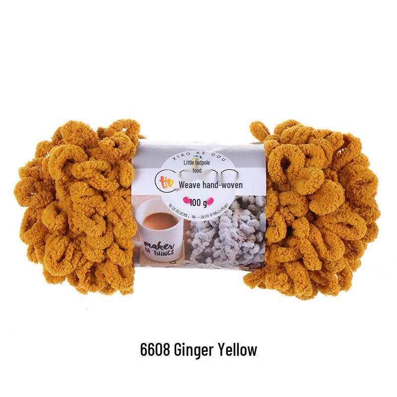 Finger Yarn Donut DIY Knitted Pillow/Blanket - Medium Thick