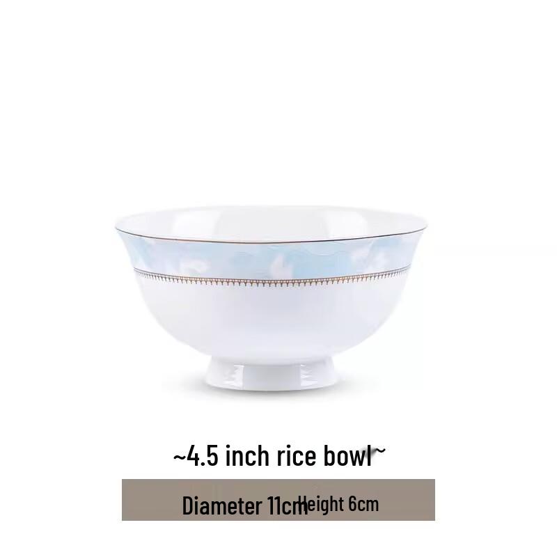 ZISIZ Ceramic Rice Bowl Set