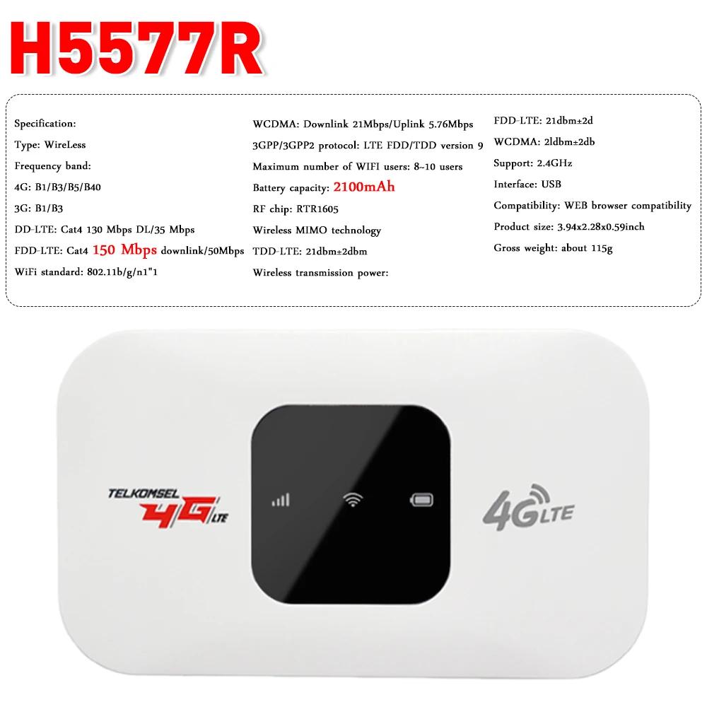 4G Lte WiFi Router Wireless 150Mbps Wi Fi Hotspot Portable Small WiFi Router with Sim Card Slot Mini Modem Mobile WIFI Hotspot