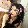 Dropshipping Gothic Claw Rose Hairpin Skeleton Hand Hair Clip for Dark Holiday Party Decoration Event Gift Novelty Gifts HQ
