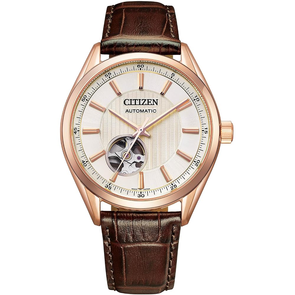 [CITIZEN] Men s Watch CITIZEN COLLECTION Mechanical NH9112-19A Automatic Movement Waterproof Pink Gold Open Heart