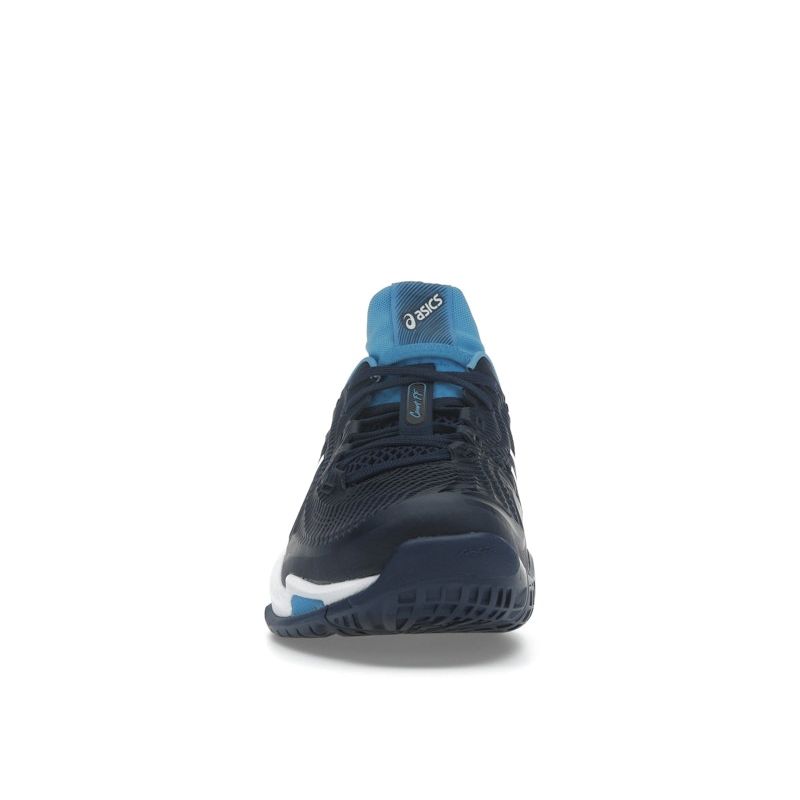 Asics Court FF 3 Novak Blue Expanse Men Sneakers White 1041A361-963