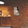 Vintage Metal Wall Art x Inch Elegant Female Figure Wall Decor for Home Cafe Bar