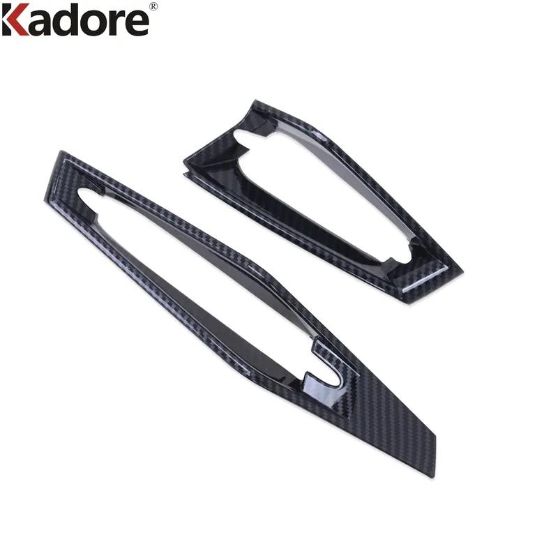 For Kia Niro   2024 2025 Carbon Fiber Car Front Side Air Condition Vent Outlet Cover Trim Interior Mouldings Accessories