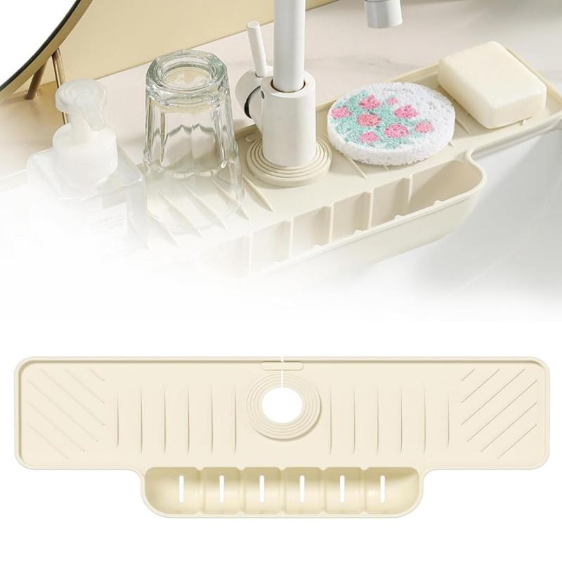 New Silicone Faucet Mat Kitchen Sink Accessories Splash Guard for Sink Faucet Absorbent for Kitchen Counter Wash Basin