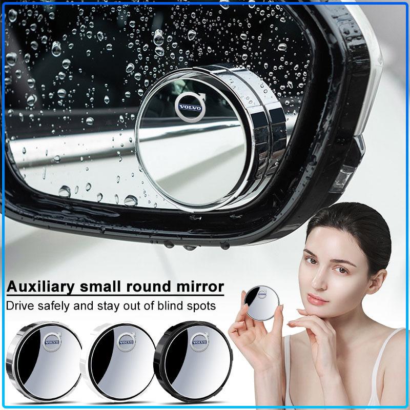 2Pcs Adjustable 360 Degree Car Blind Spot Rear View Mirror Angle For Volvo 240 C70 S40 S50 S60 S70 S80 S90 V40 V50 V60 V90 XC40 XC60 XC90 Vnl Truck
