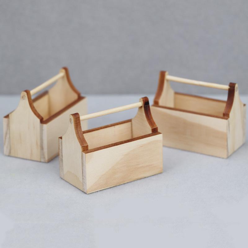 Special Offer: Dollhouse Miniature Scene Ornaments & Furniture Accessories Toolkit with Wooden Basket