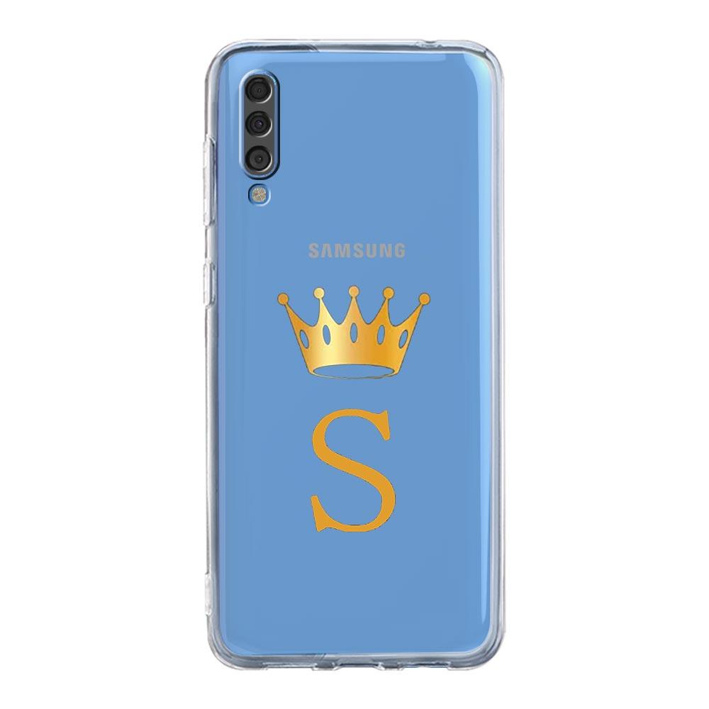 Pouzdro pro Samsung A54 A52 A50 A70 A10 A30 A40 A20S A20E A02S A12 A14 A22 A24 A42 A34 A32 5G A04s Kryt Koruna Písmeno A Do b Umění