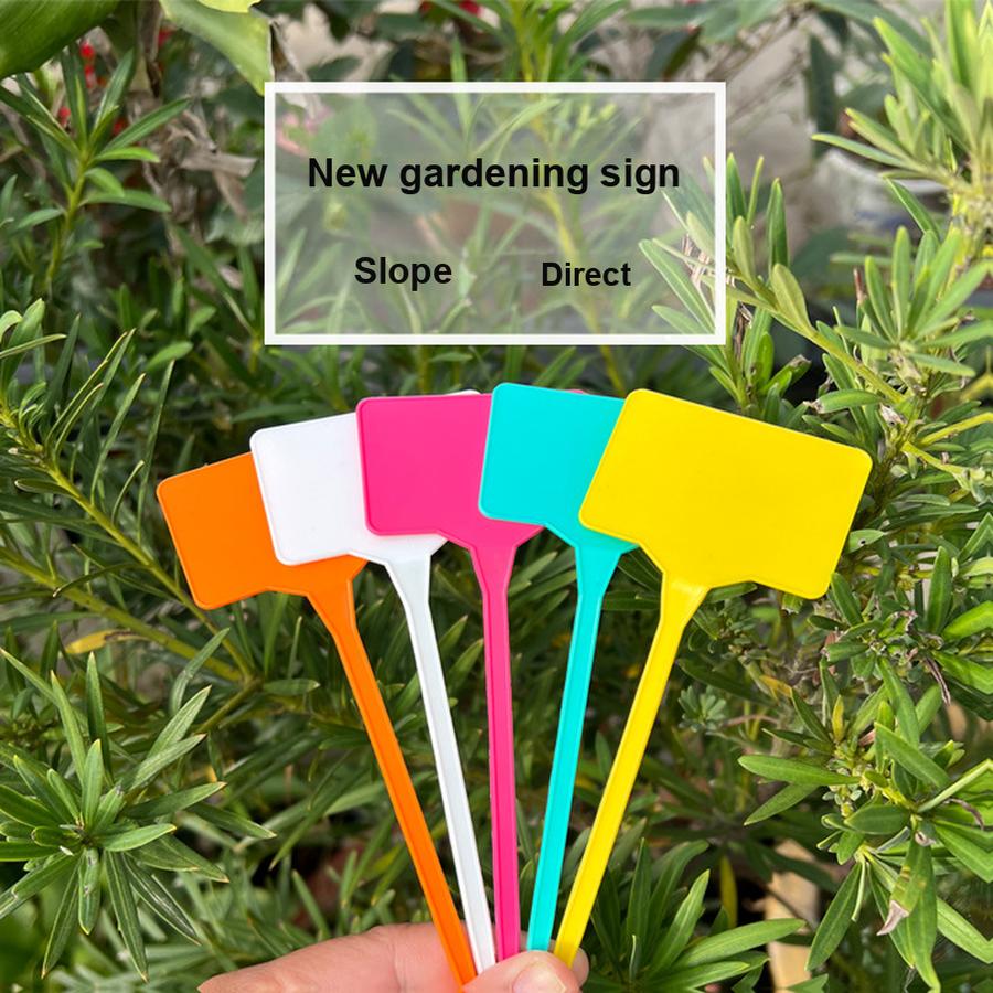 10 Stück Blumentopf Kunststoff Sukkulente Gartenmarkierer Pflanzenetikett Anhängeetikett