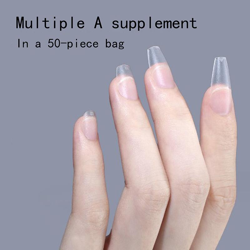 100 Pieces/Box False Nail Patches Transparent Armor Ultra Thin And Traceless Nail Extension Diy Salon