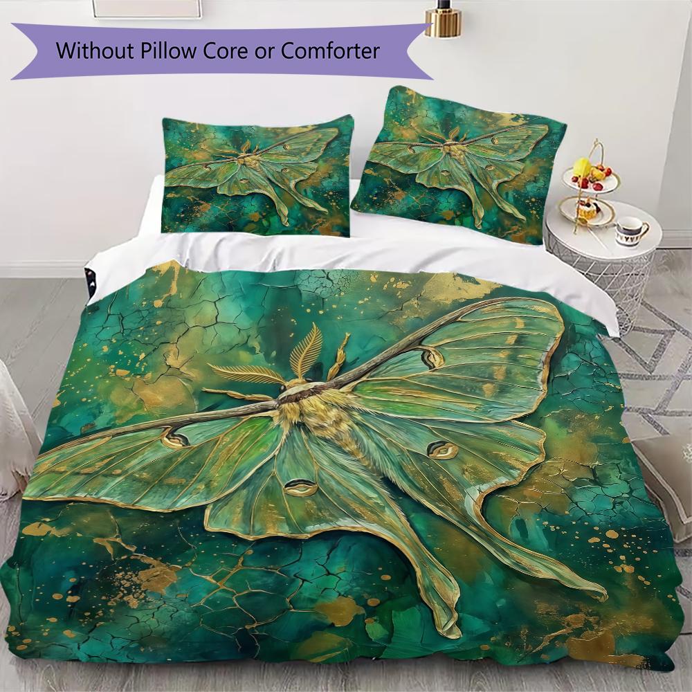 Watercolor Flora Pattern Bedding uilt Set uilt Cover Pillowcase Home Decoration Birthday Gift (1 * duvet cover + 2 * pillowcase without core)