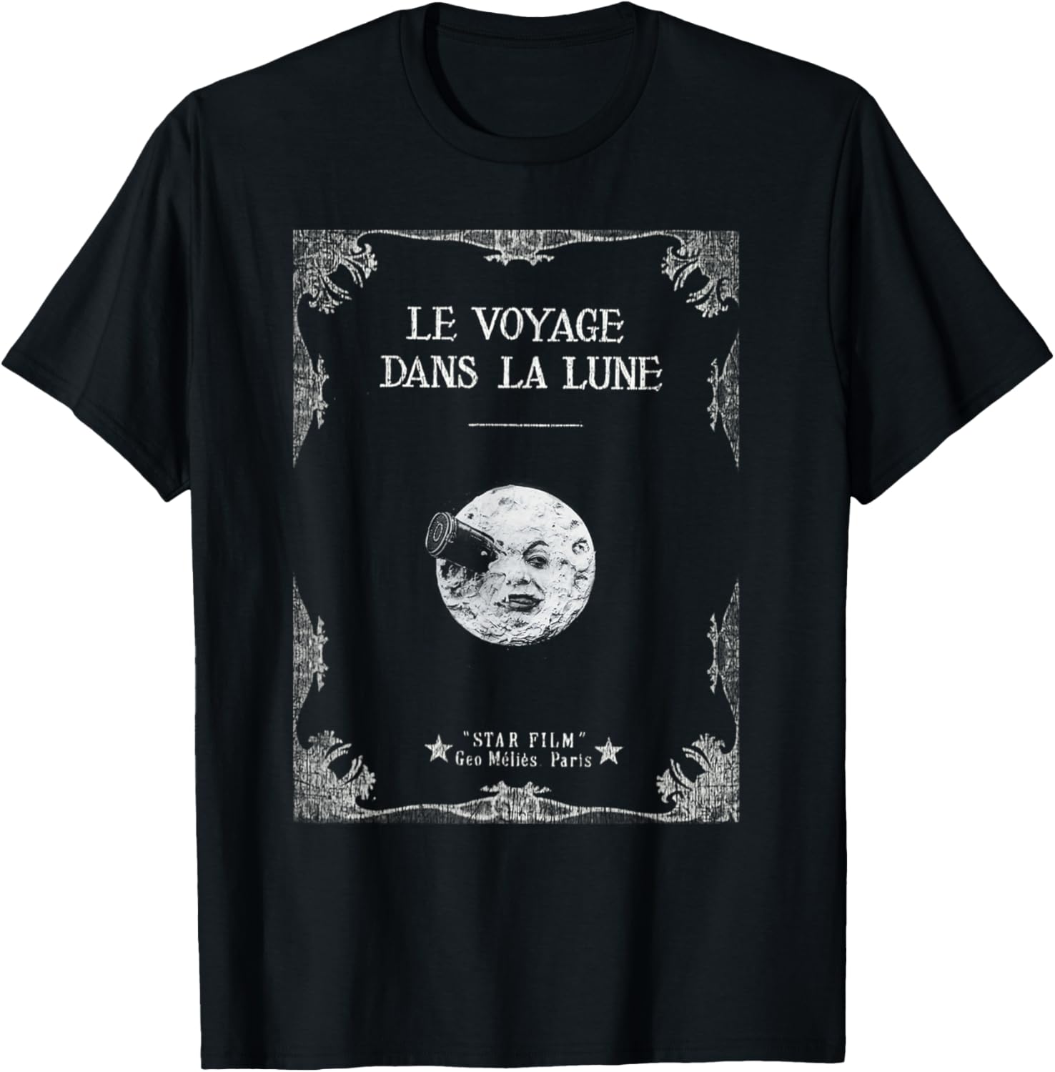 A Trip to The Moon (1902) Silent Movie Classic Film Vintage T-Shirt S