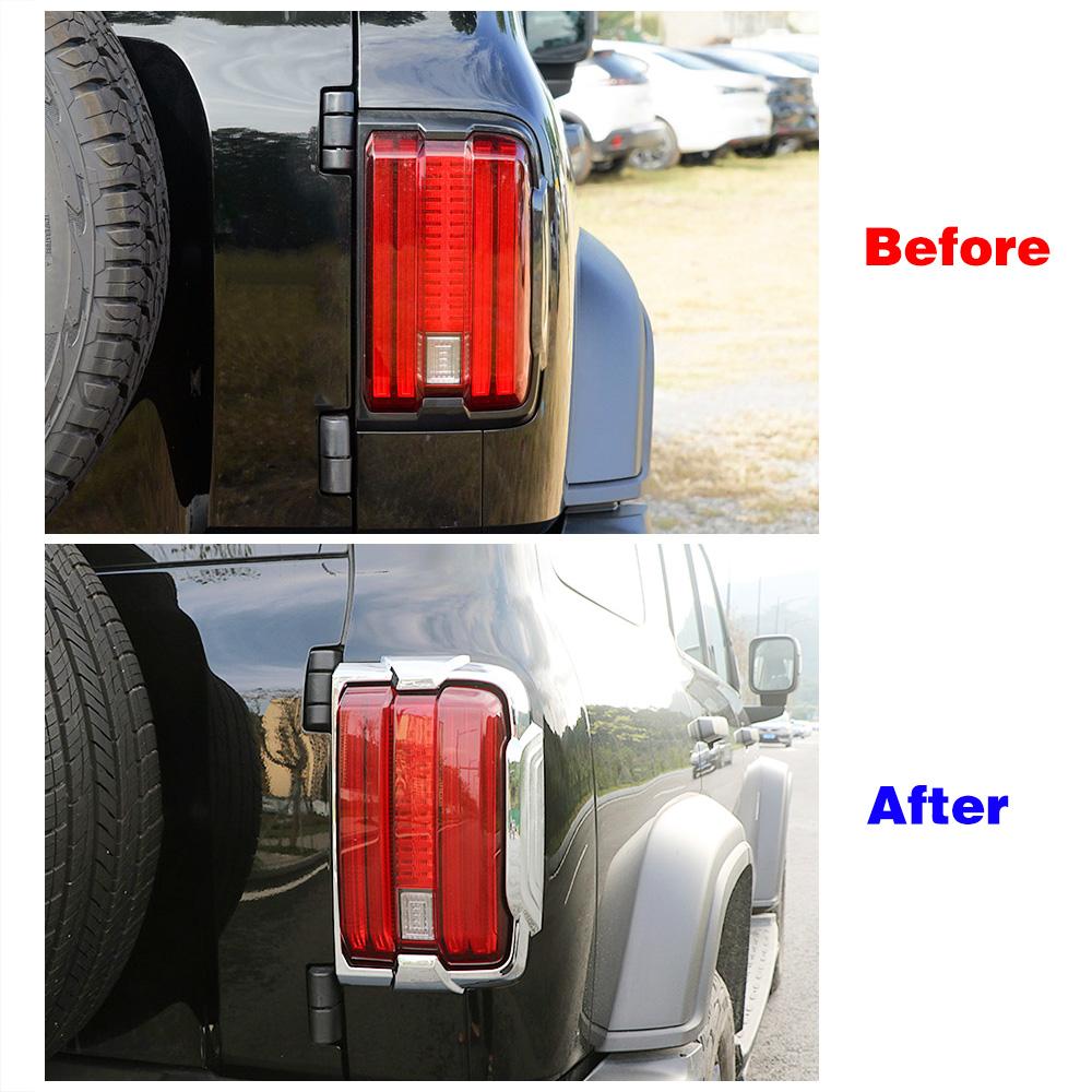 For GWM Tank 300 2024 2024 Car Styling Taillight Cover Trim Black Rear Tail Light Frame Decor Exterior Accessories Anti Scratch