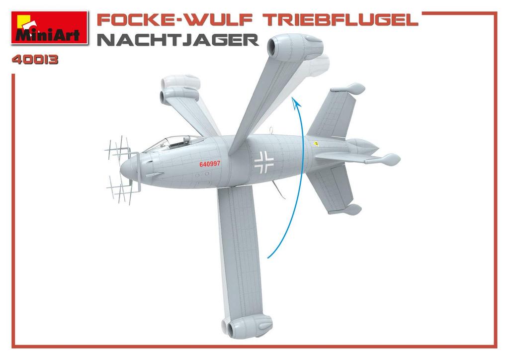 MiniArt Scale German Air Force Triebflugel Night Fighter Plastic Model MA40013 1/35 Focke-Wulf