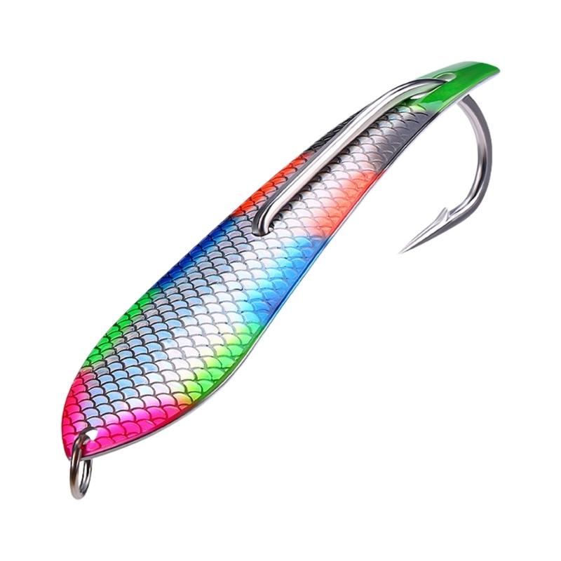 

Stainless Steel Depth Sea Fishing Lures Towing Fishing Bows Horn Hook With Large Flashing for Trolling and Boats Fishing