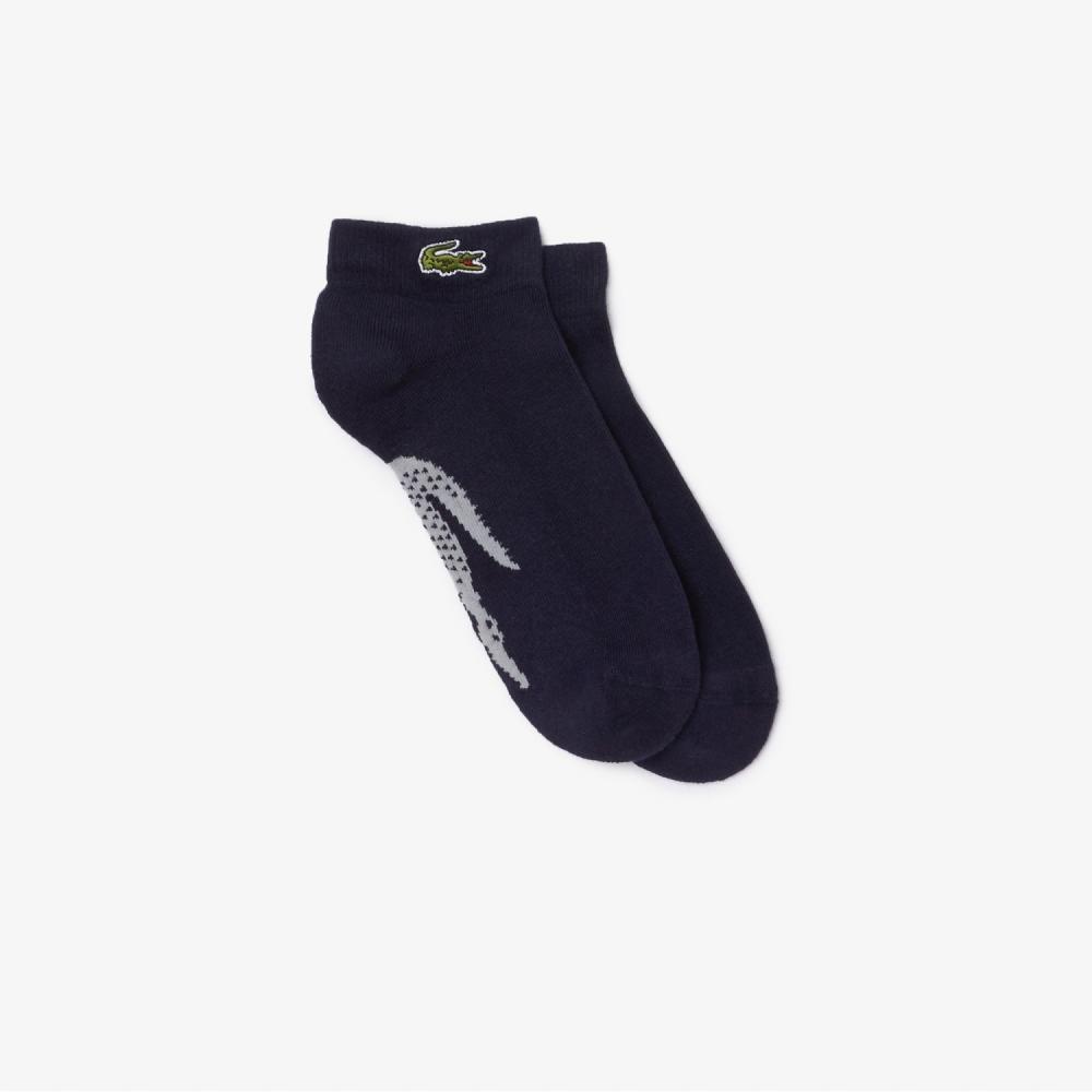 

LACOSTE Common Stretch Cotton Sports Ankle Socks [Navy]