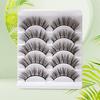 Yousheng 5 Pairs False Eyelashes All-match Natural Long 3D Mink Lashes Curling Fake Eye Lashes Makeup Tool for Party