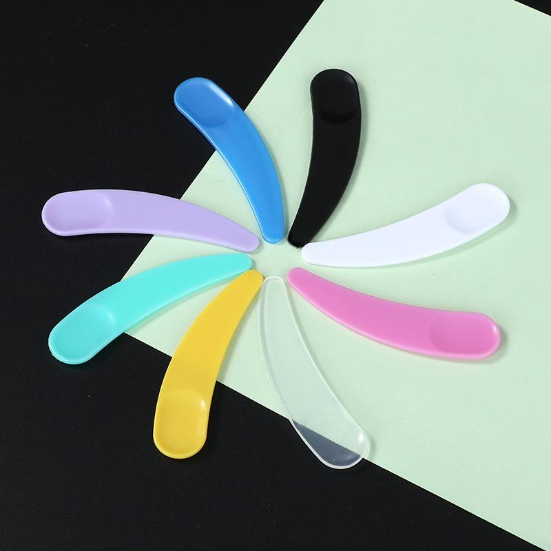 100 Pcs Facial Mask Stick Cosmetic Spatula Crescent Spoon Diy Face Mask Spoon Beauty Makeup Sticks Mud Mixing Disposable Tools