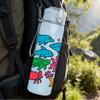 1PC Ocean Sea Creature Group 750ml Color Plastic Sports Water Bottle Leakproof Flip Straw Lid Suitable for Sports Office Home Use