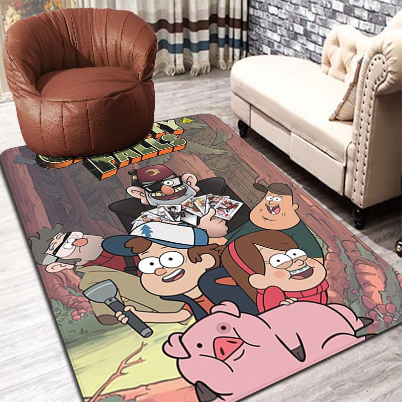Gravity Falls Rug Floor Mat for Living Room or Bedroom Soft and Comfortable Carpet a Gift for Birthday and Holiday.NFF0928634