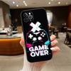 Game Over Shockproof Phone Case for iPhone 6 6s 7 8 11 12 13 14 15 16 17 16E XS Pro Max XR X SE Air