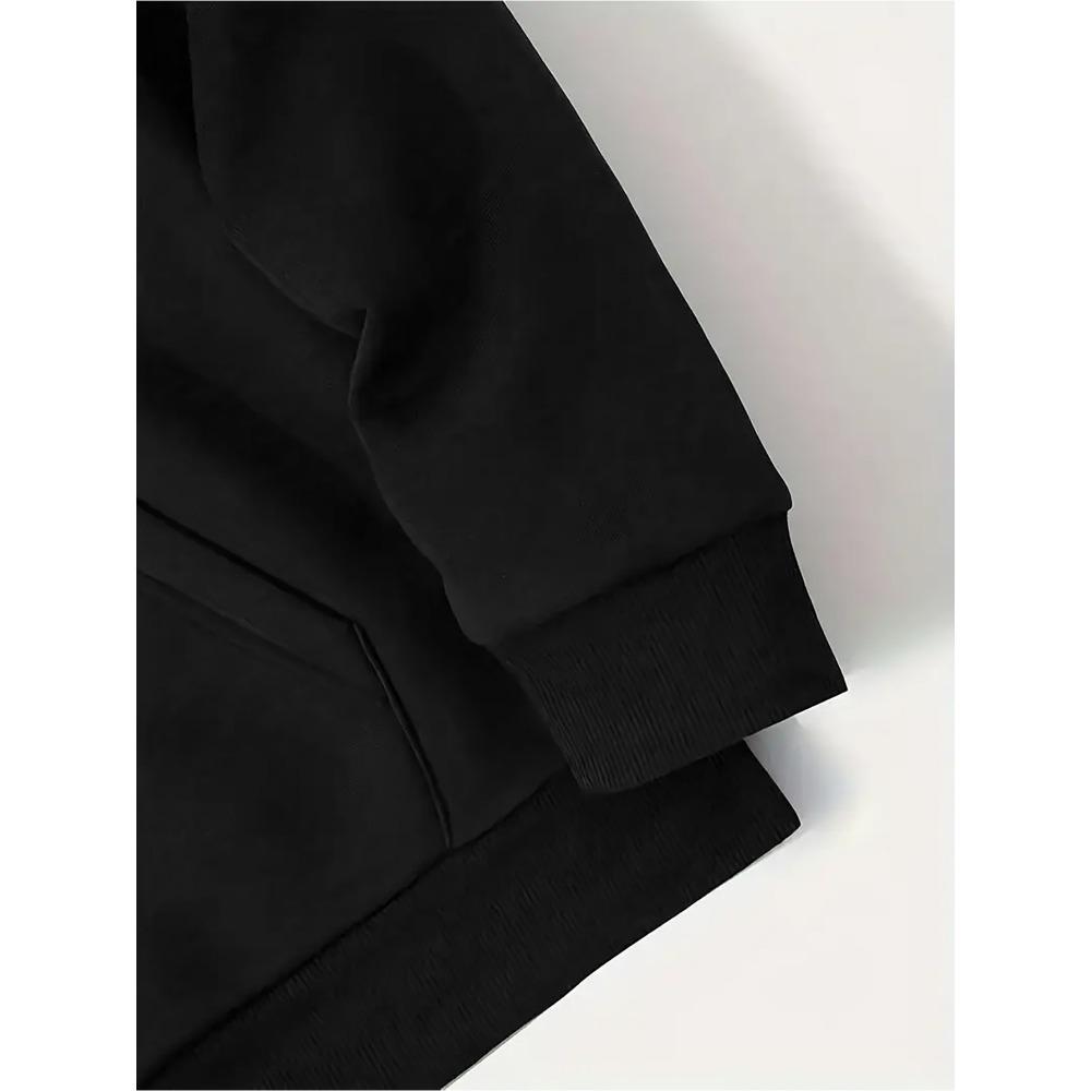 Retro Men's Autumn and Winter Casual Loose Hooded Sportswear Set Fashionable and Trendy Clothing Paired with Pants