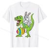 Easter Bunny  Boys Girls Kids Dino Lover T-Shirt Special T Shirts Funny Tops & Tees Cotton