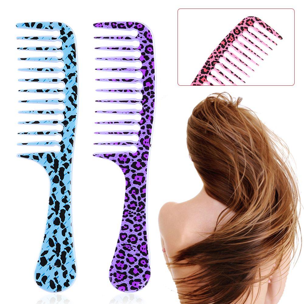 

Новый пластиковый профессиональный инструмент для салонной укладки, парикмахерская расческа с широкими зубьями, распутывающая волосы