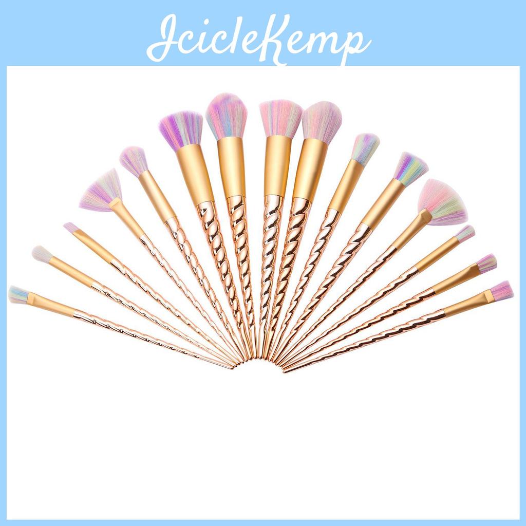 10pcs Female Unicorn Makeup Brushes Set Thread Contour Eyeshadow Powder Brush