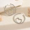 Gold earrings, earrings, new high-end love jewelry, light luxury accessories, women's stud earrings.