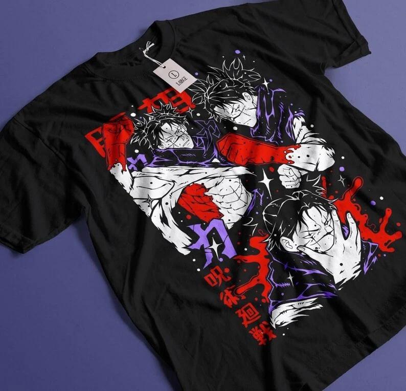 Anime Jujutsu Kaisen Choso Black T Shirt S