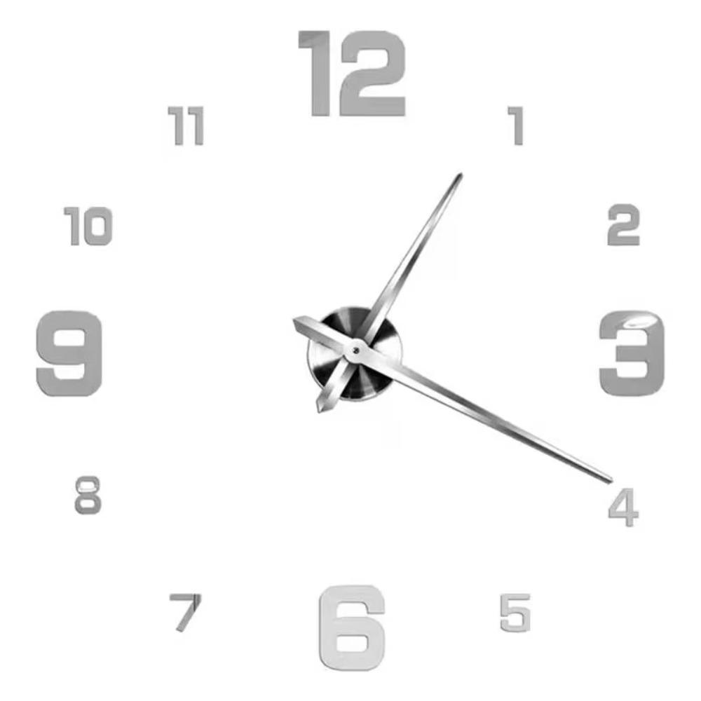 

Silent Digital Clock 3D DIY Wall Clock Decorative Clock Wall Clock Home Decoration срібний
