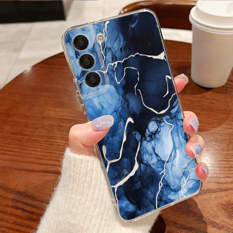 Colorful Marble Print Case For Samsung A57 S26 Ultra A37 A17 A56 A36 A26 A16 A55 A35 A25 A15 A54 5G S21 FE S22 S23 S24 S25 Plus Clear TPU Soft Cover