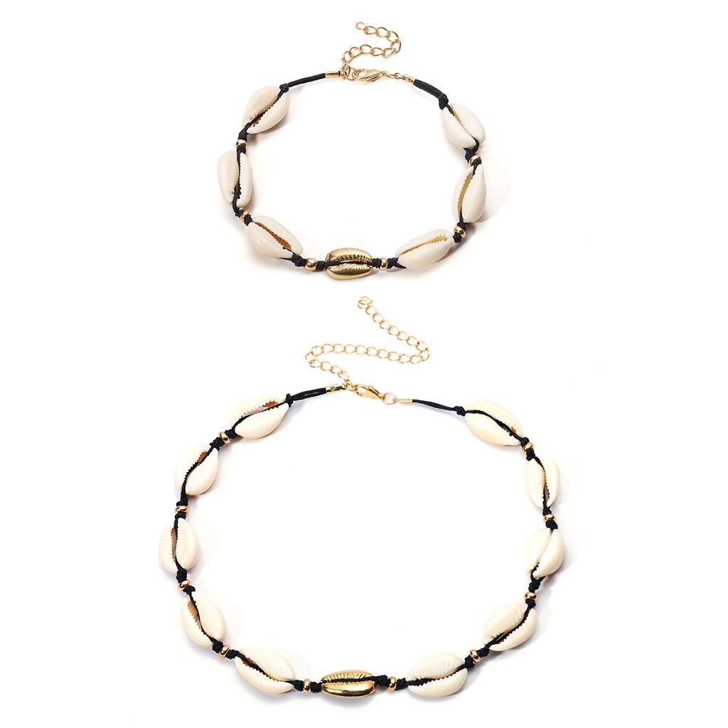 Accessories, Personalized Fashion Hawaiian Beach Shell Necklace, Hand-Knitted Set Combination Necklace