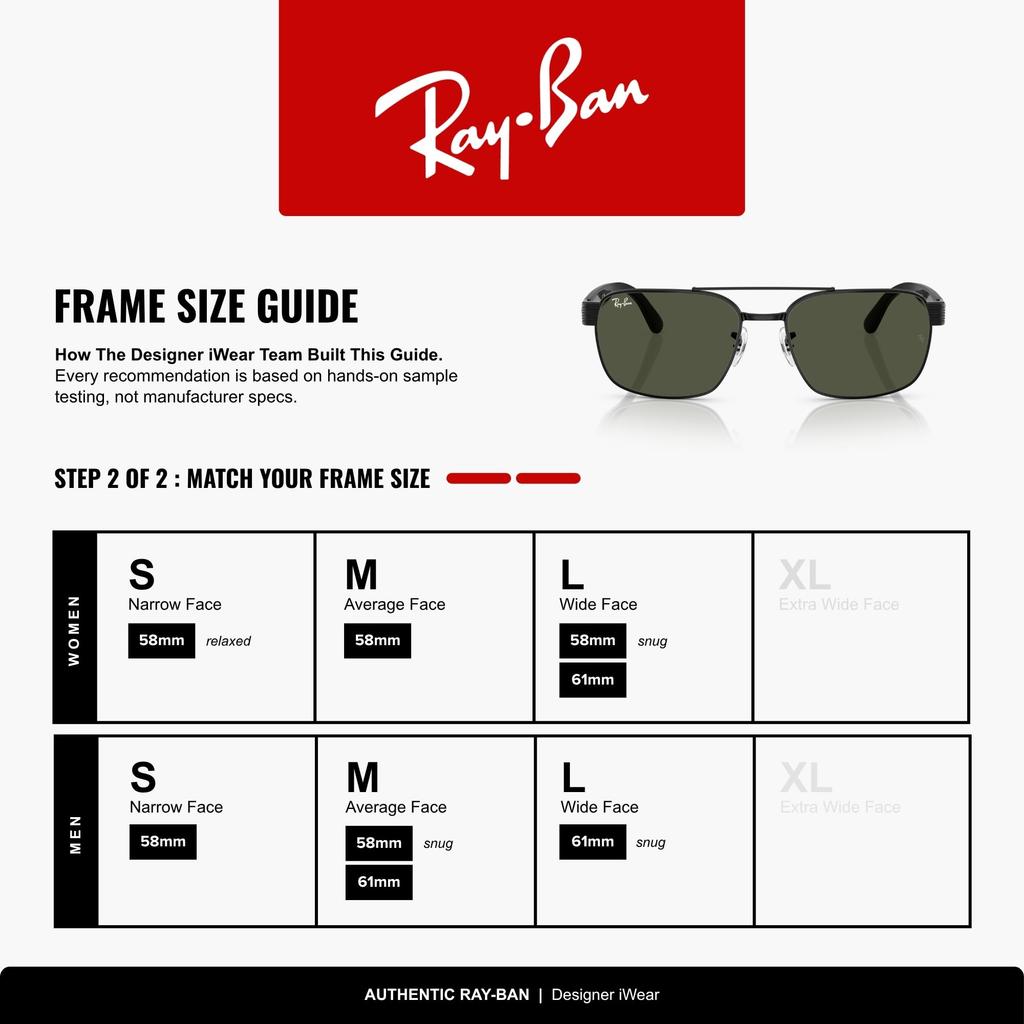 Ray-Ban RB3751 002/31 61 Black Sunglasses