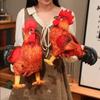 30/48cm Simulation Rooster Plush Toys Cute Game Stuffed Doll Chicken Stuffed Toy  Room Decor
