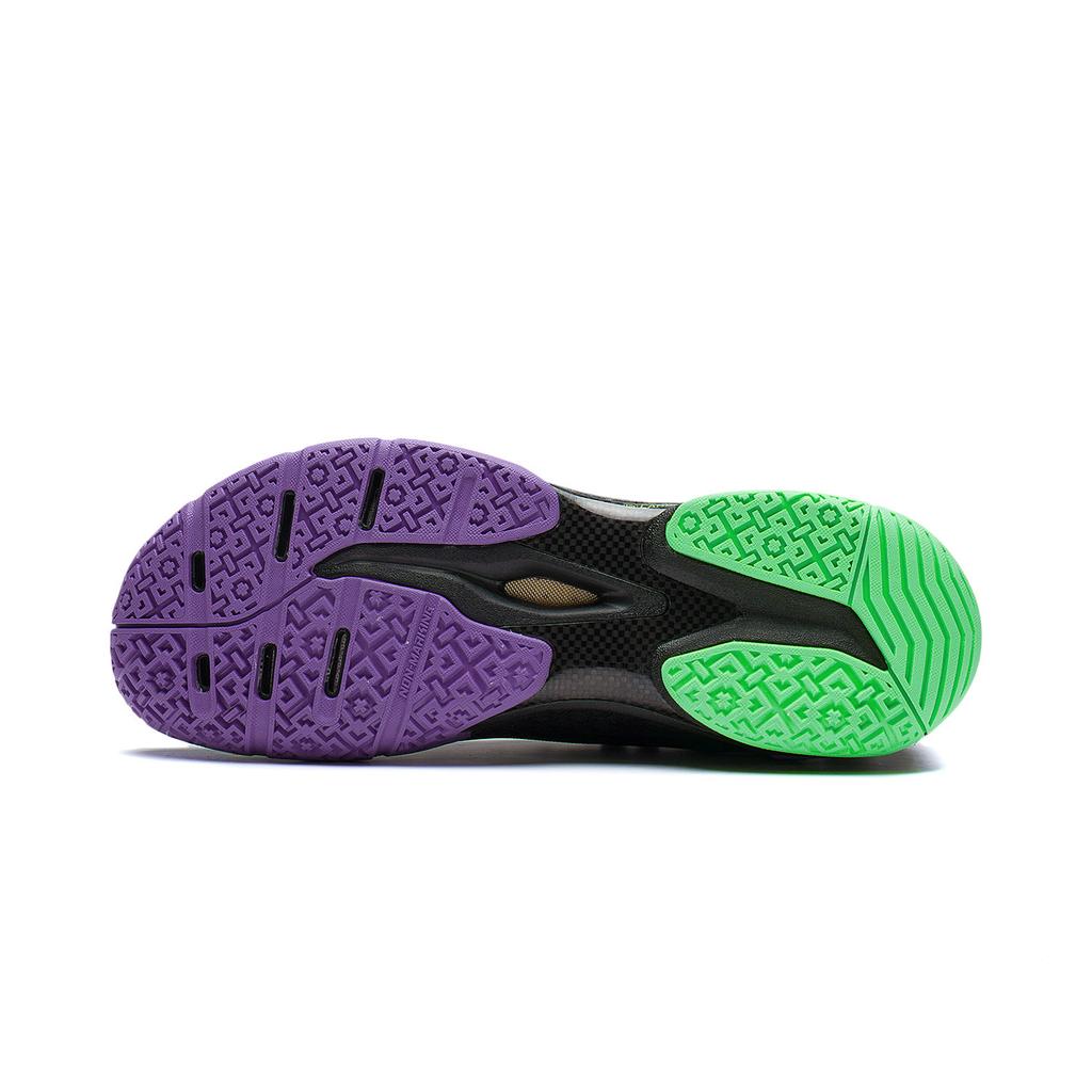 Li Ning Sprint Pro Badminton Shoes Unisex Low Top Black/Green AYAS012-2