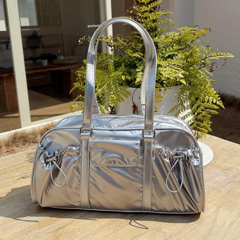 Nylon Underarm Bag Women S Large Capaci Sport Pillow Single Oulder Bag Trendy Handbag Spring Summer New Sle Versatile Handbags серебряный 5569₽