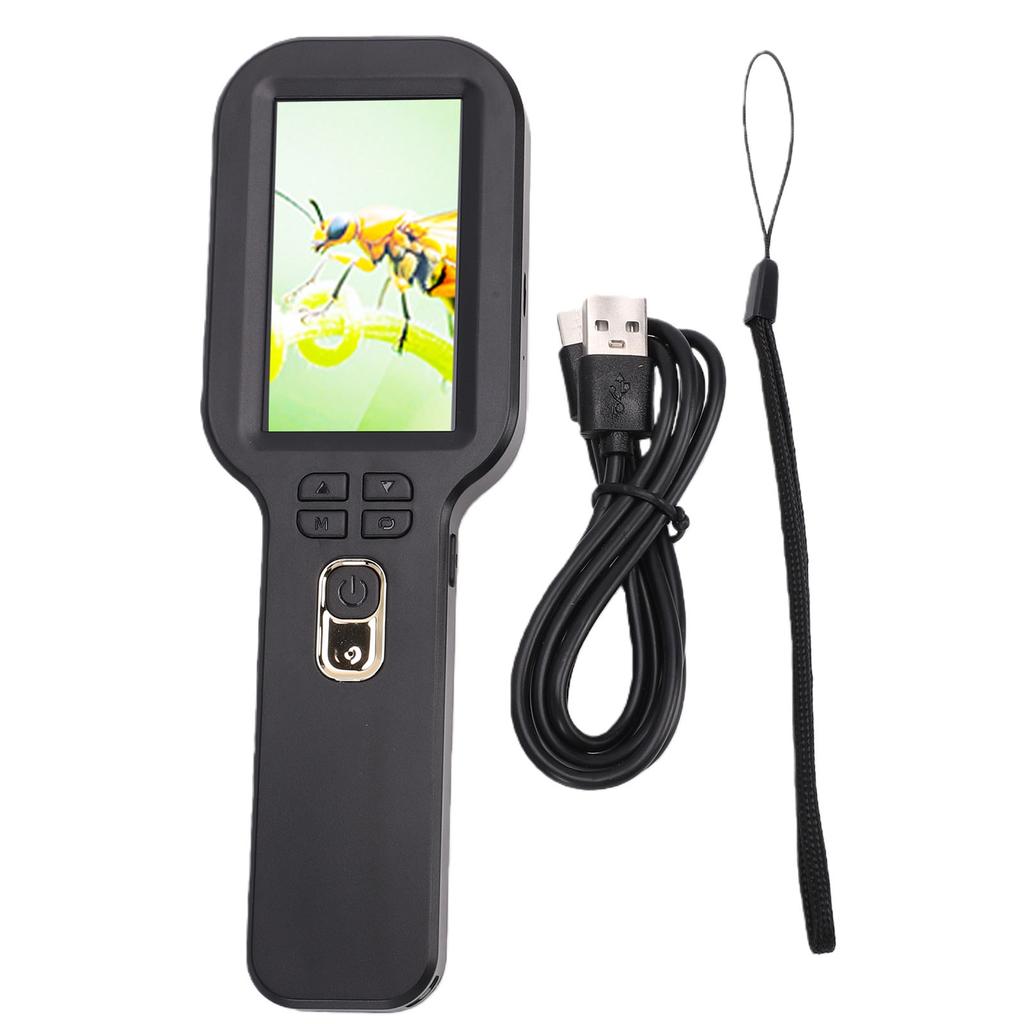 Portable Digital Microscope 50X To 500X 3.0 Inch Screen HD Dual Lens Handheld Microscope for Natural Exploration