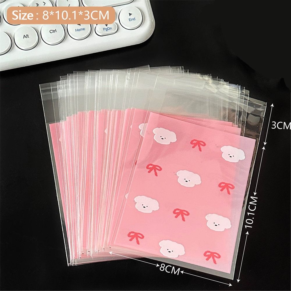 

50Pcs Photo Postcards Plastic Pouch Transparent Gift Pouch High Quality Self Adhesive Bags 3