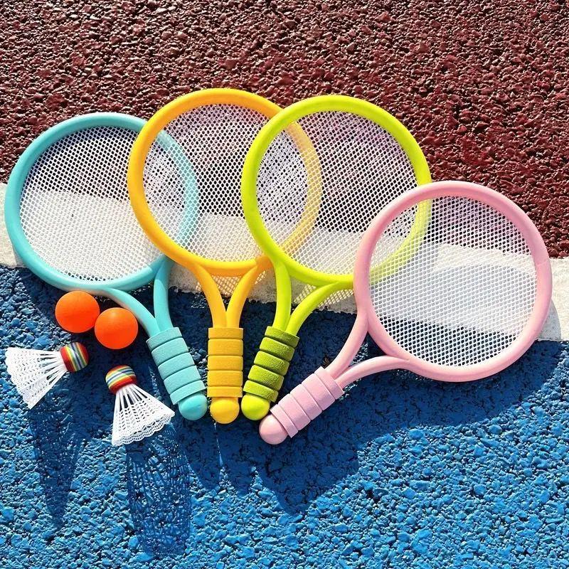 Kids Badminton and Tennis Racket Set: Outdoor & Indoor Parent-Child Sports Toy for Boys and Girls